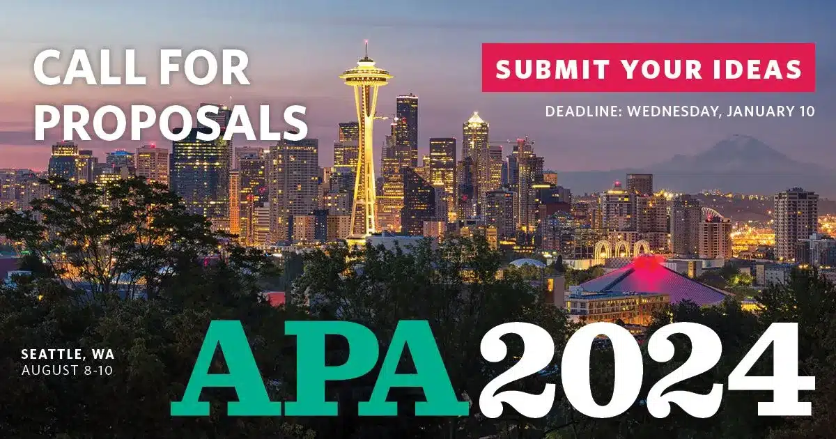 Call for SAP Program Proposals APA 2024