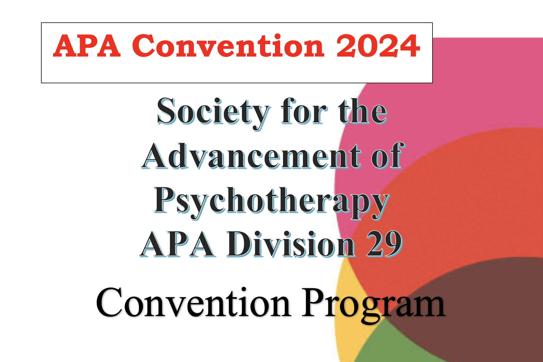 APA 2024 Convention Program | Society for the Advancement of Psychotherapy